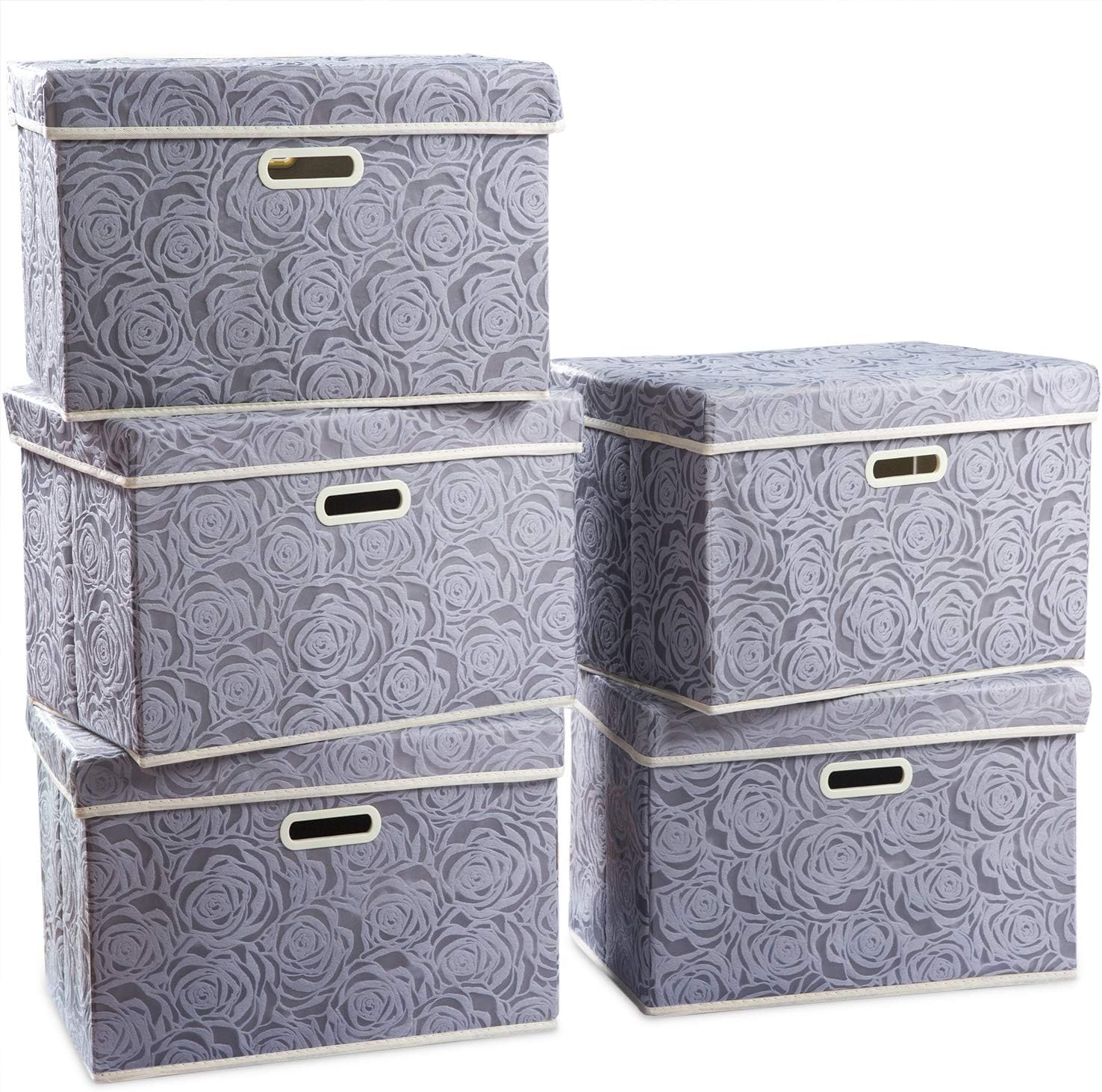 Blue Storage Bin — 8" — Gray