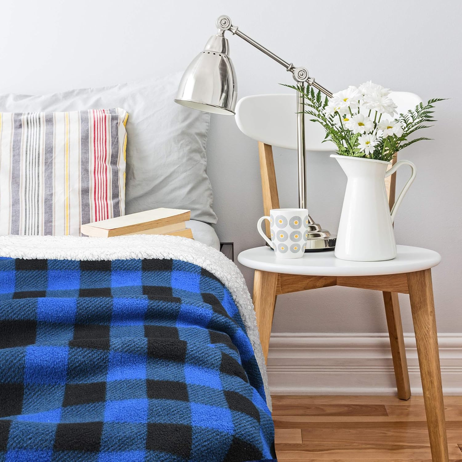 Blue Throw Pillow — 50" - View 7