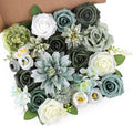 Beige Artificial Flowers — Sage Green