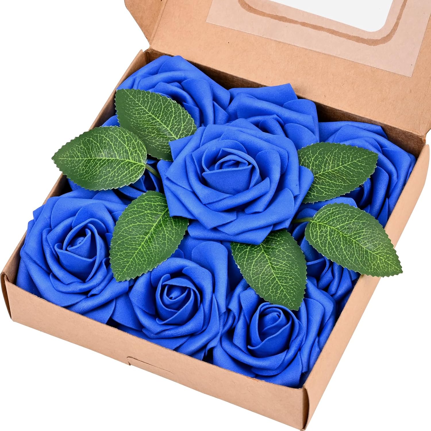 Black Artificial Flowers — Blue