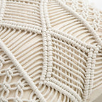 Boho Rattan Throw Pillow Cover — 17" - View 5