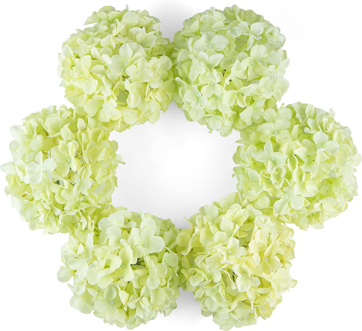 Beige Artificial Flowers — Set of 6 — Green