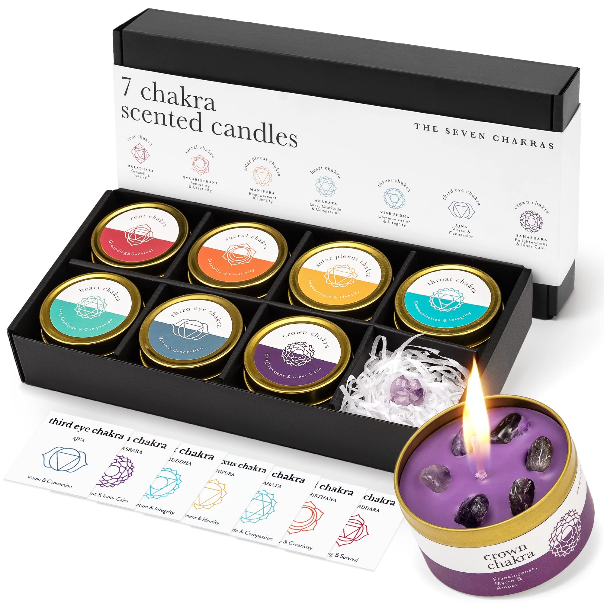 Luxe Glass Candle — Set of 7