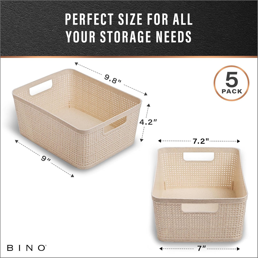 Boho Beige Storage Basket - View 3