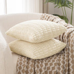 Boho Beige Throw Pillow Cover — 24" - View 4