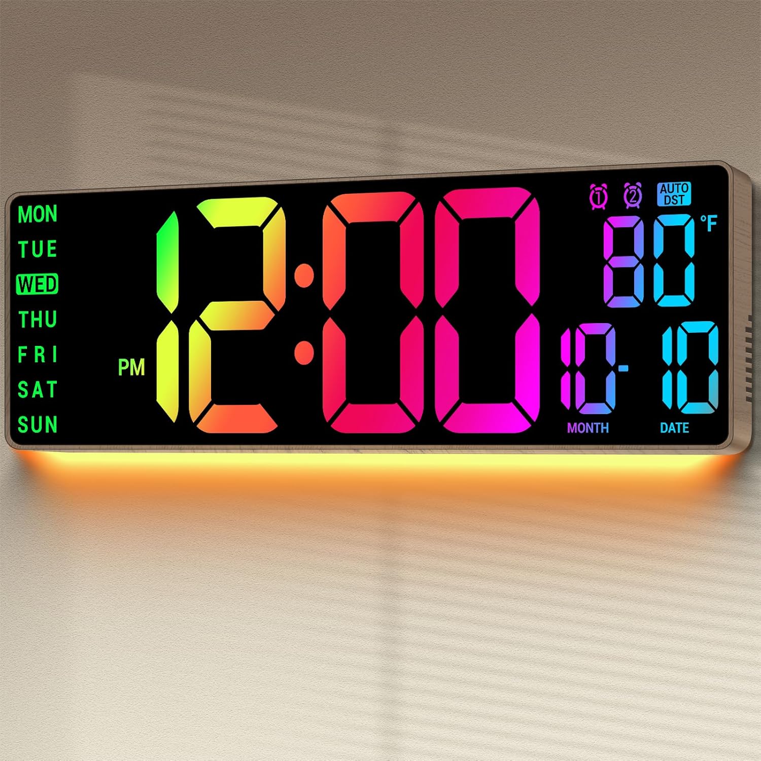 RGB Beige Wall Clock — 16.5" — 16.5 inches