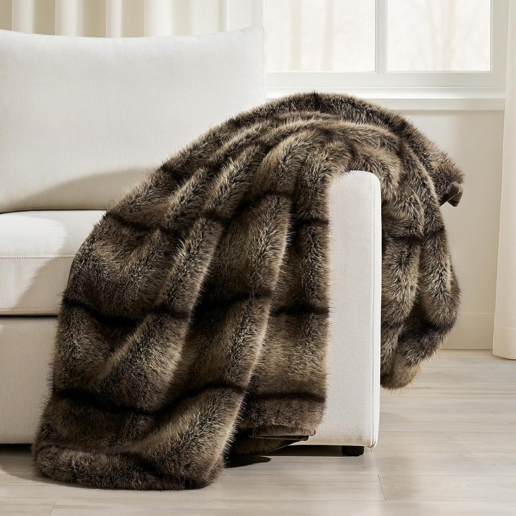 Velvet Luxe Beige Throw Pillow — 50" - View 6