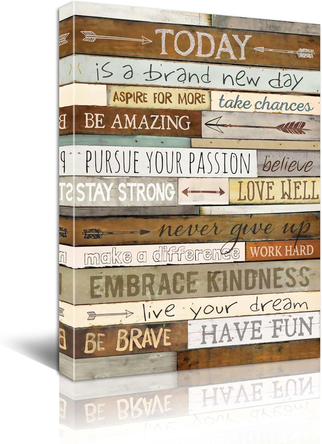 Brown Canvas Wall Art — 12" — 24"L x 16"W