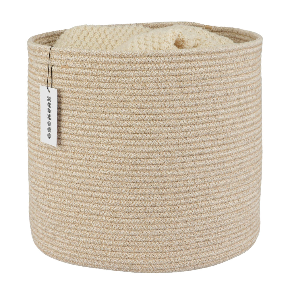 Round Boho Beige Throw Pillow