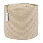 Round Boho Beige Throw Pillow