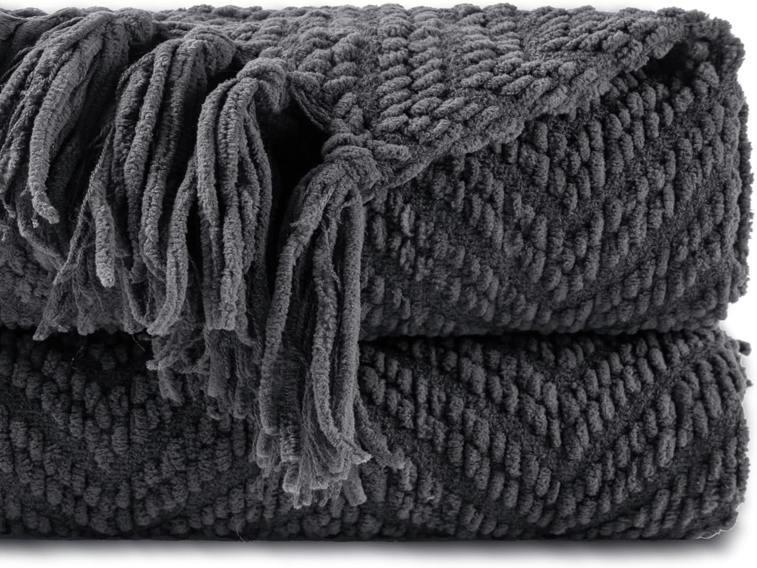 Beige Throw Pillow — 50" — Grey