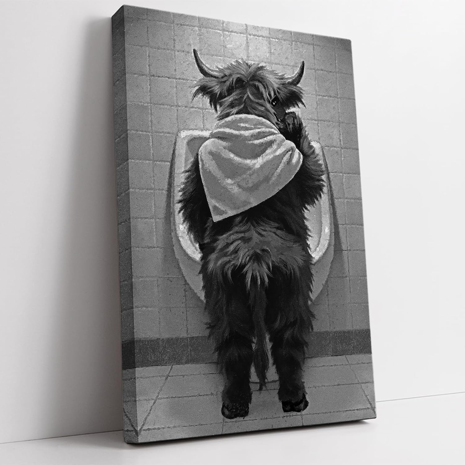 Wood Canvas Wall Art — 12" — Style-43