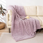 Beige Throw Pillow — 50" — Rose Pink-(without Pillows)
