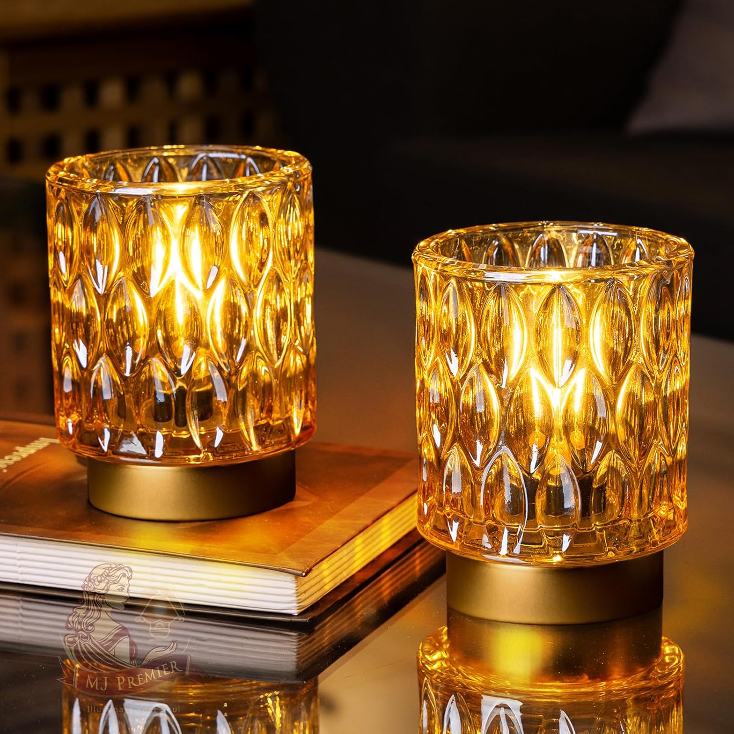 Cordless Luxe Orange LED Bulb — Amber