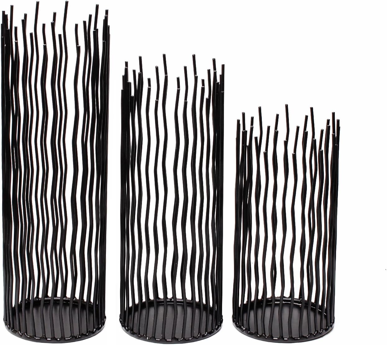 Modern Black Candle — Set of 3 - View 3