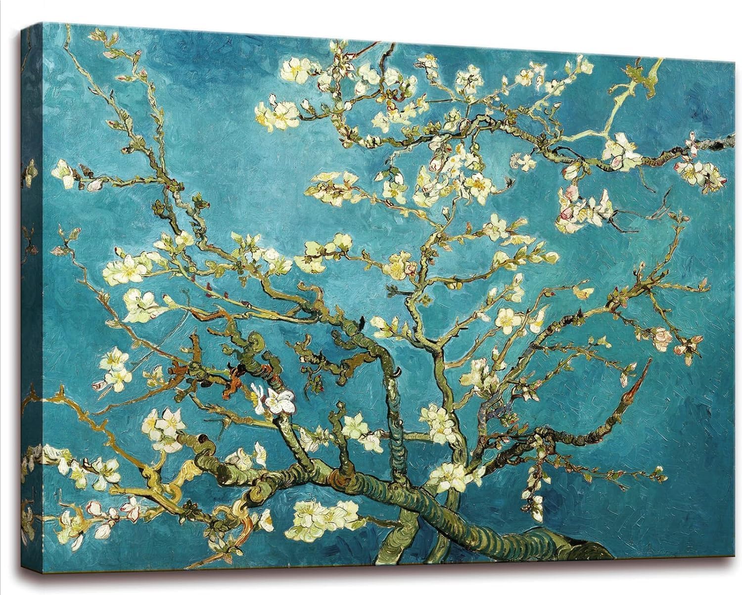 Framed Blue Wall Art — 12" — 36"L x 24"W