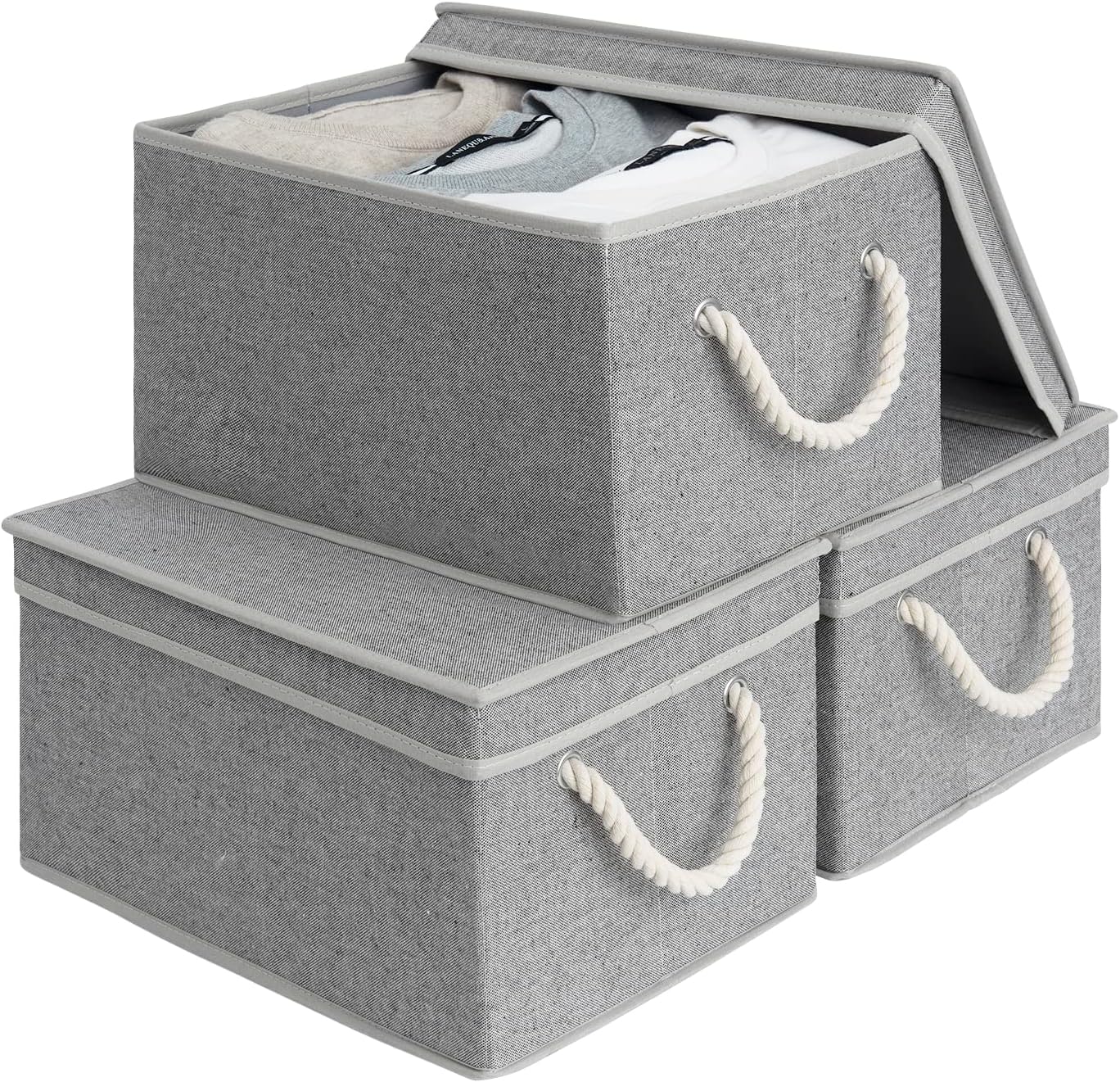 Grey Storage Bin — Gray
