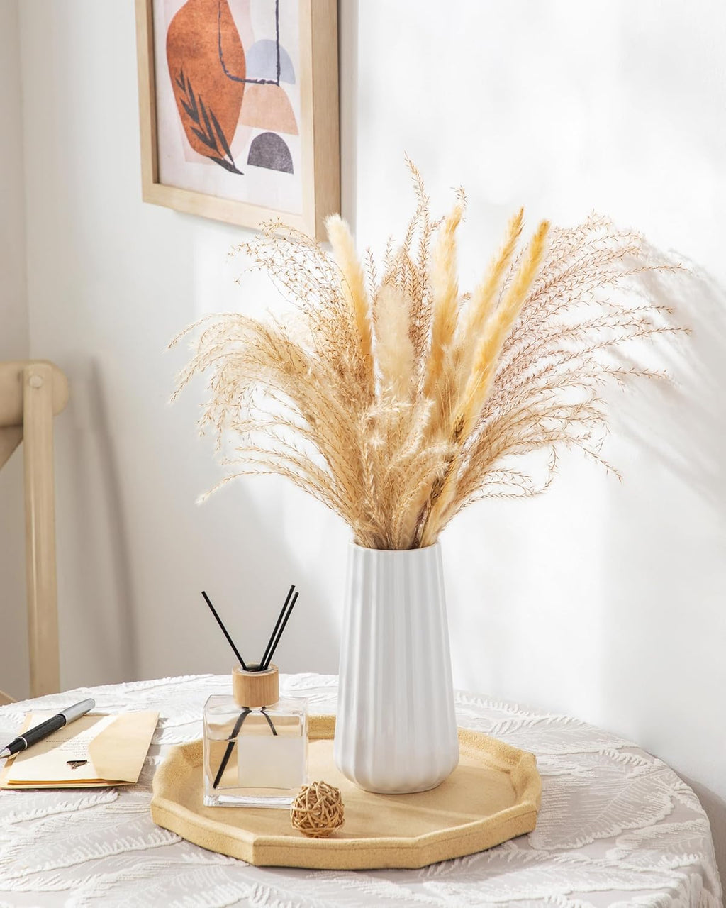 Modern Black Flower Vase — 8" - View 5