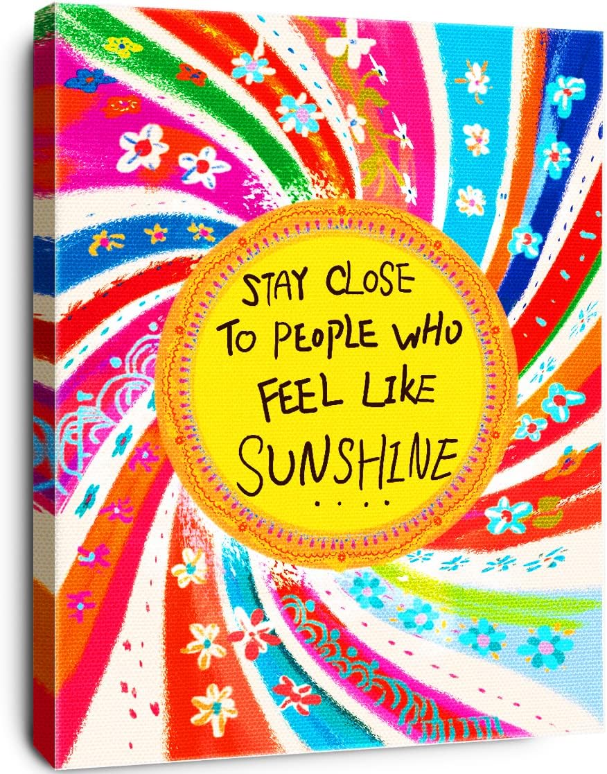 Framed Pink Wall Decor — Close The People Who Feel Like Sunshine