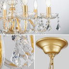Adjustable Luxe Black Chandelier — 27" - View 7