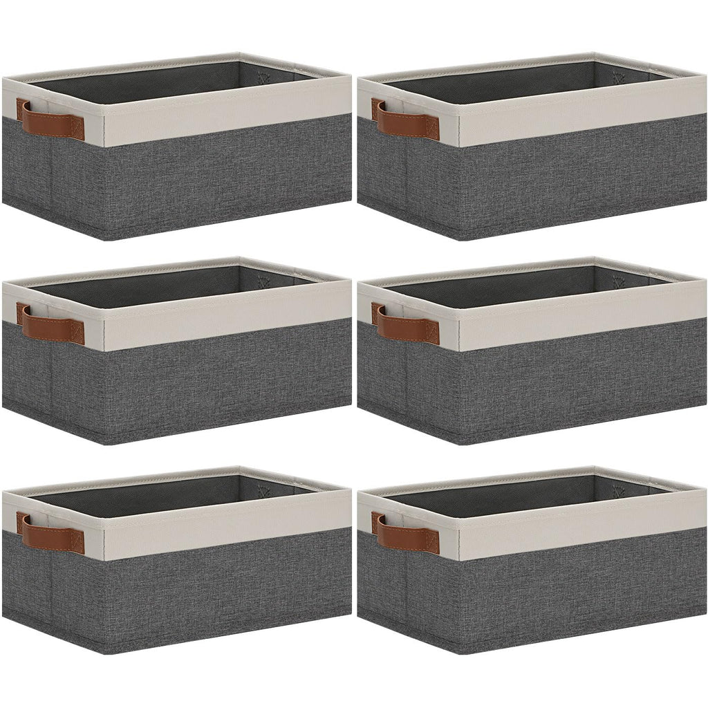 Beige Storage Bin — 11.8"