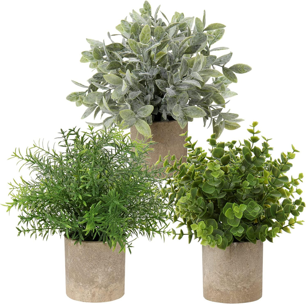 Farmhouse Green Faux Plant — Set of 2 — Green#8