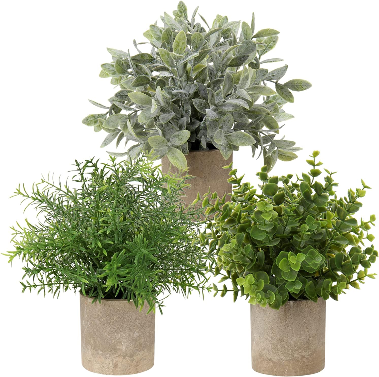 Farmhouse Green Faux Plant — Set of 2 — Green#8