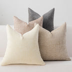 Boho Beige Throw Pillow Cover — 18"