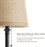 Black Bedside Lamp — 19.5" - View 5