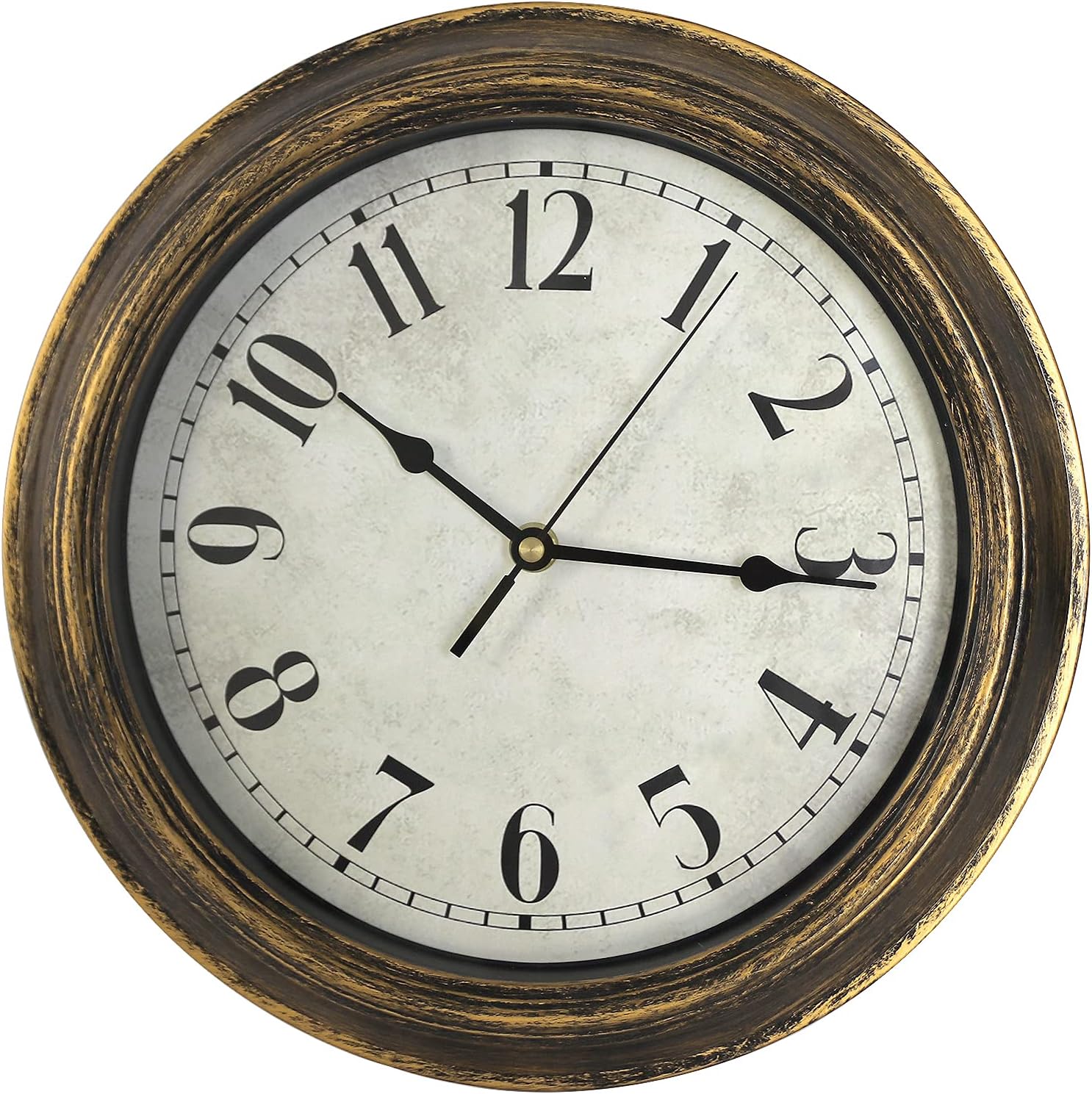 Battery Operated Luxe Black Wall Decor — 12" — Gold Bronze