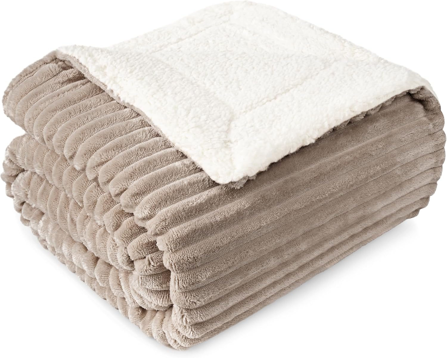 Beige Throw Pillow — 80" — Taupe