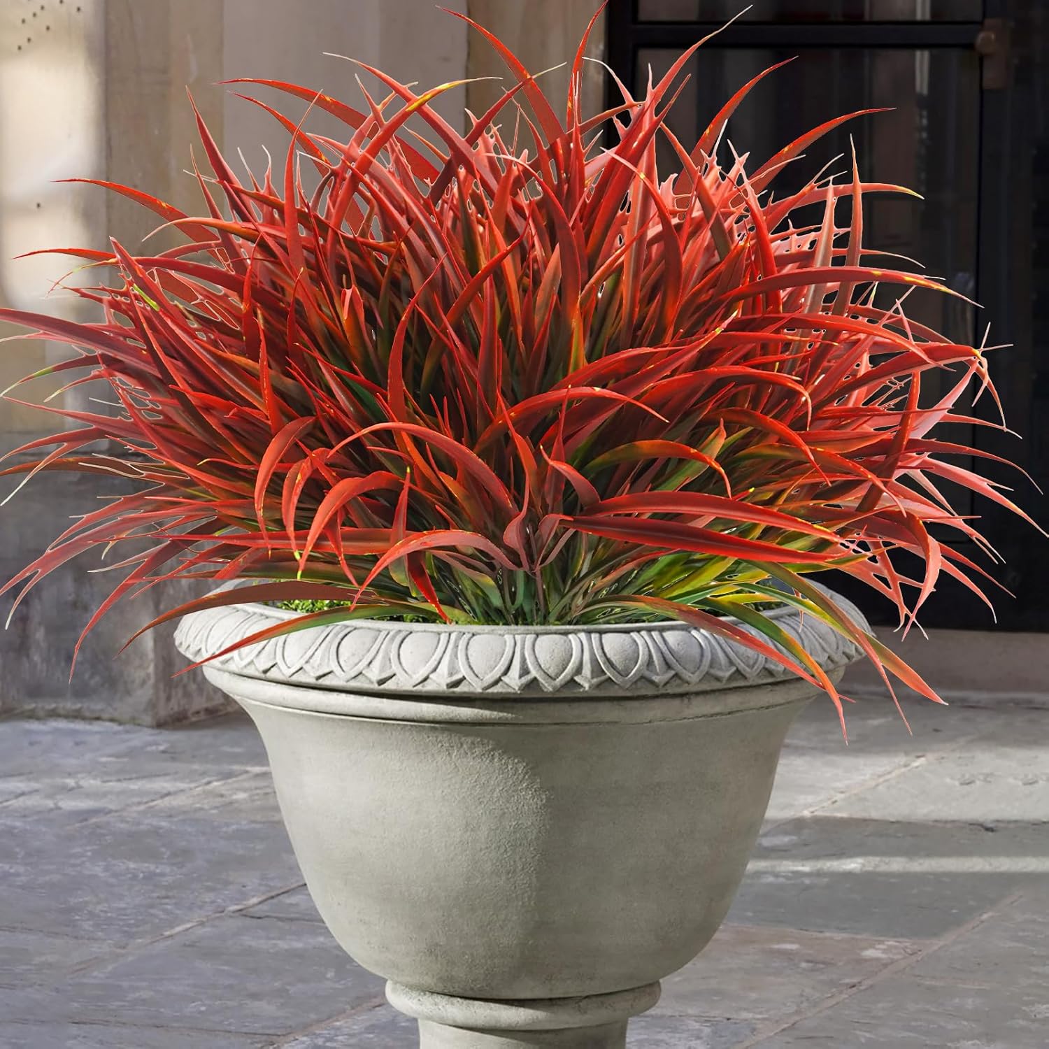 Green Artificial Plant — Red