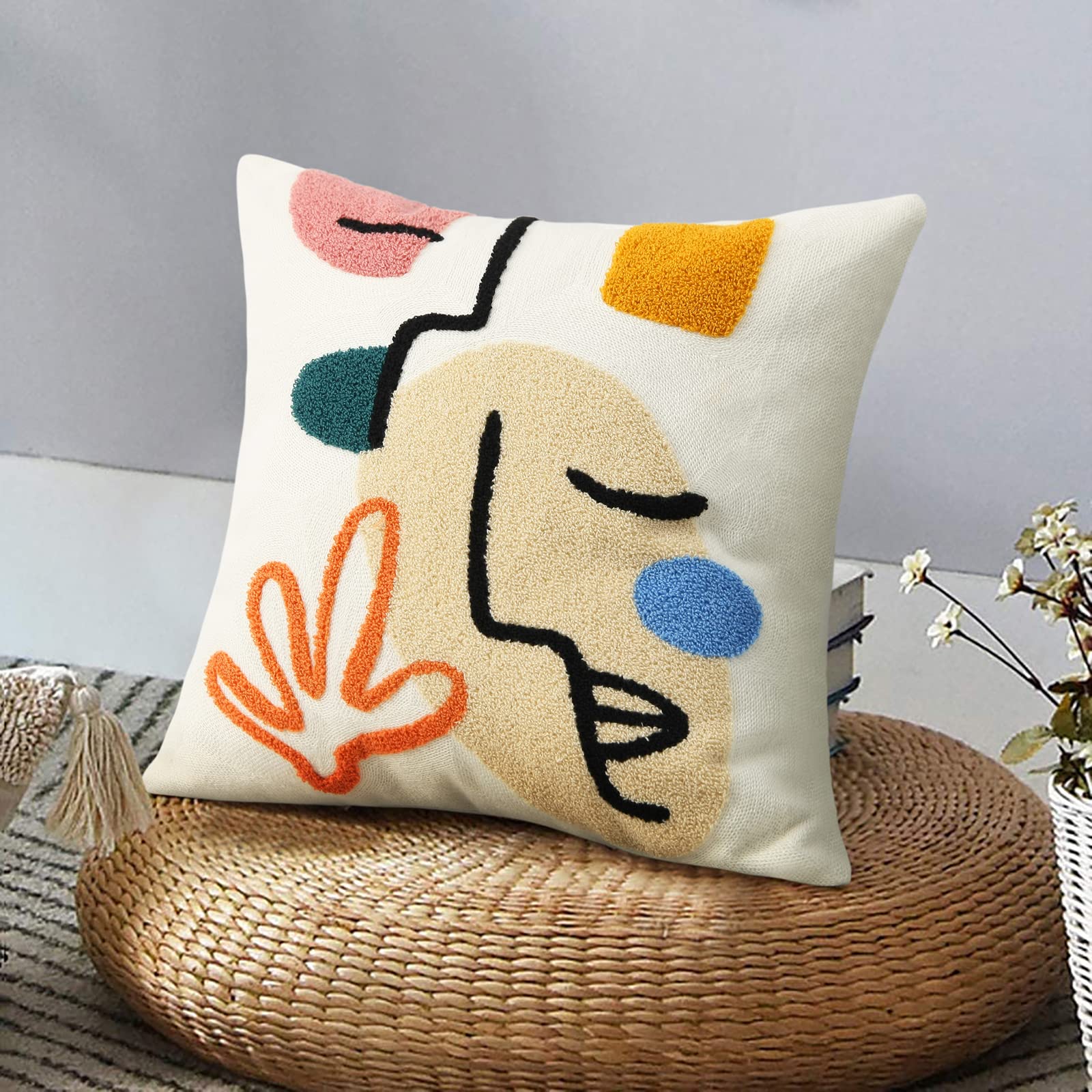Boho Fabric Pillow Cover — 18"