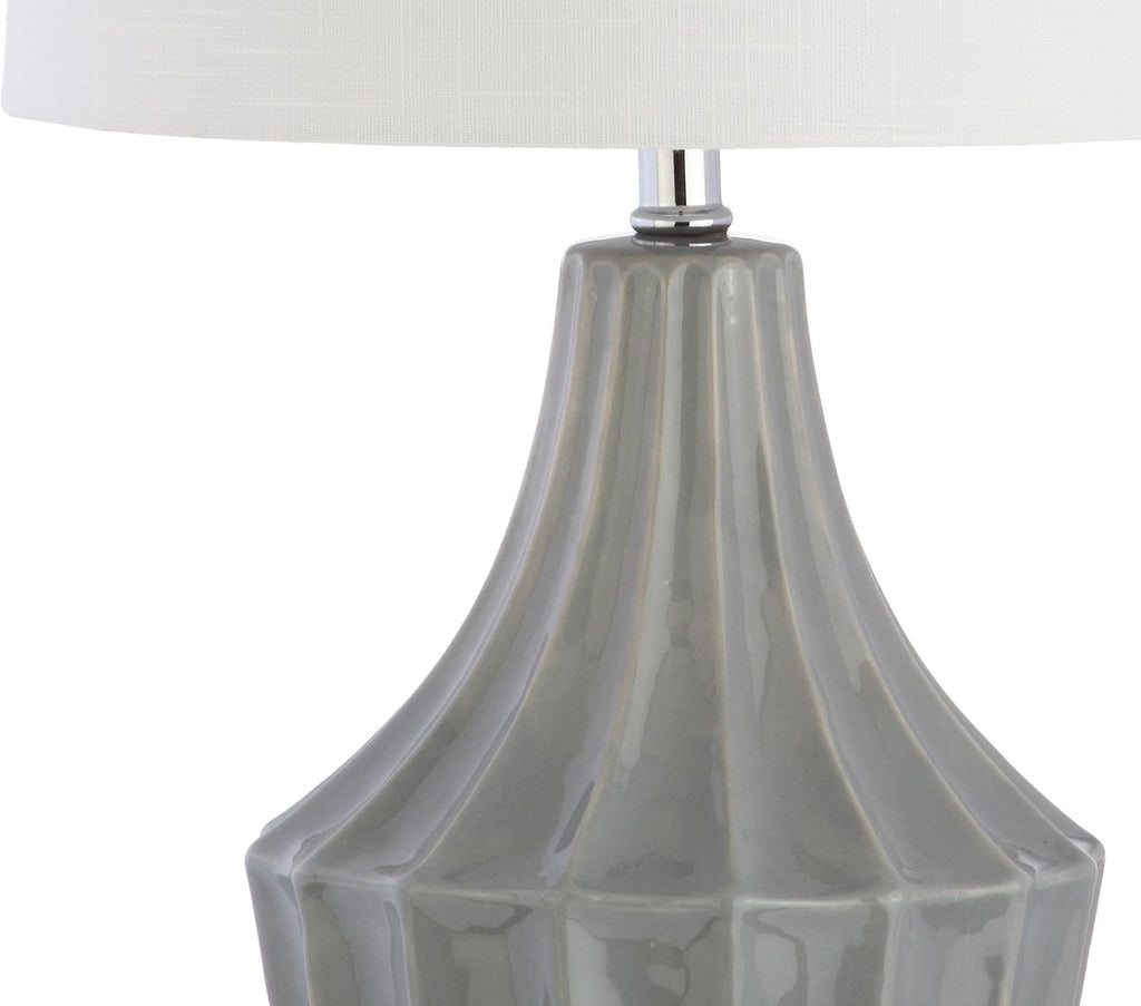 Linen Modern Beige Desk Lamp — 24.5" - View 6