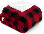 Beige Throw Pillow — 60x80 — Checker Red