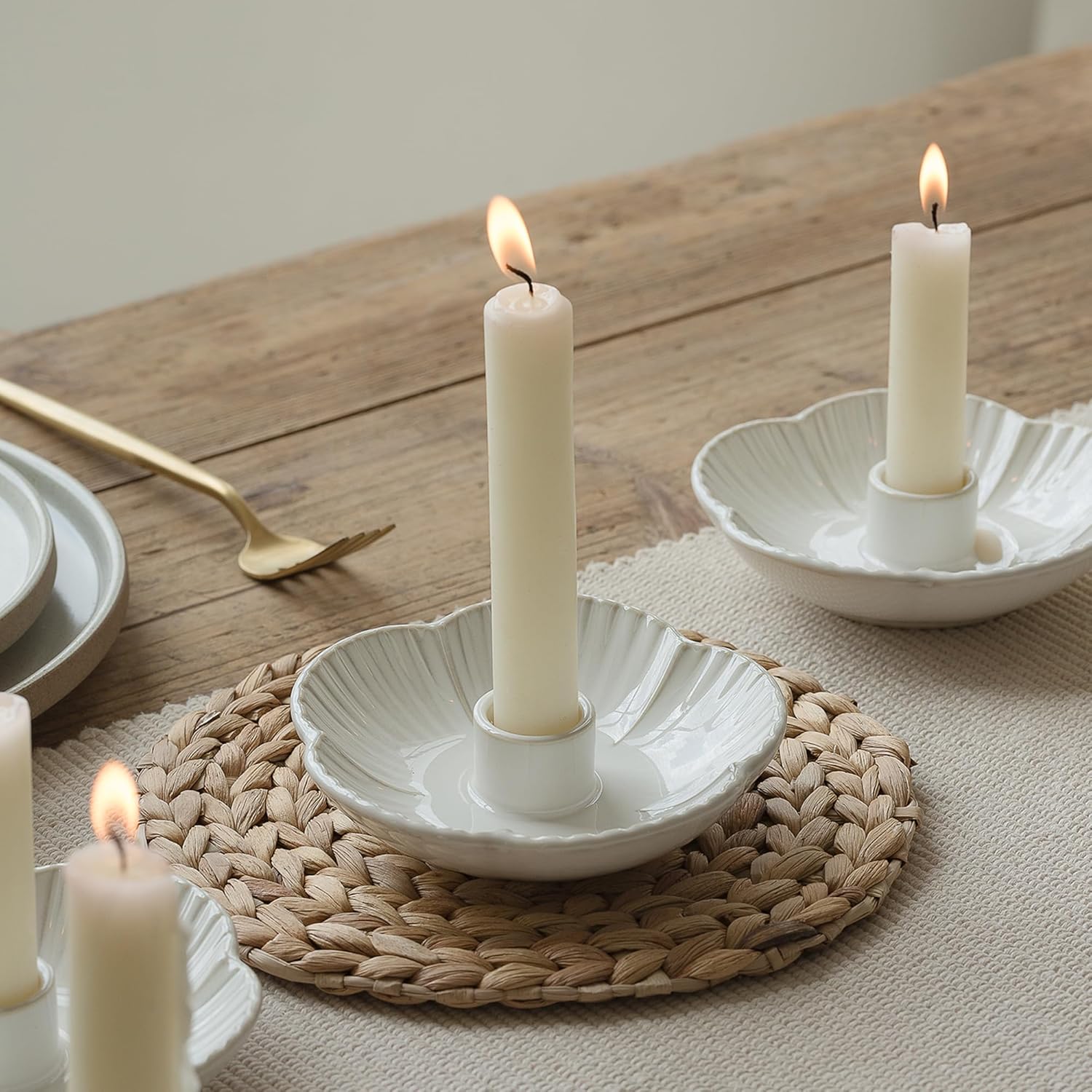 Vintage Farmhouse Black Candle - View 2