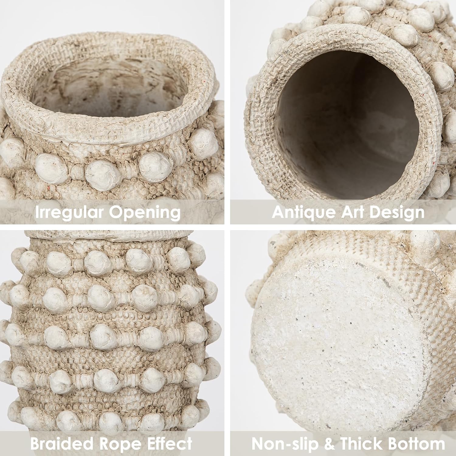 Boho Beige Vase - View 2
