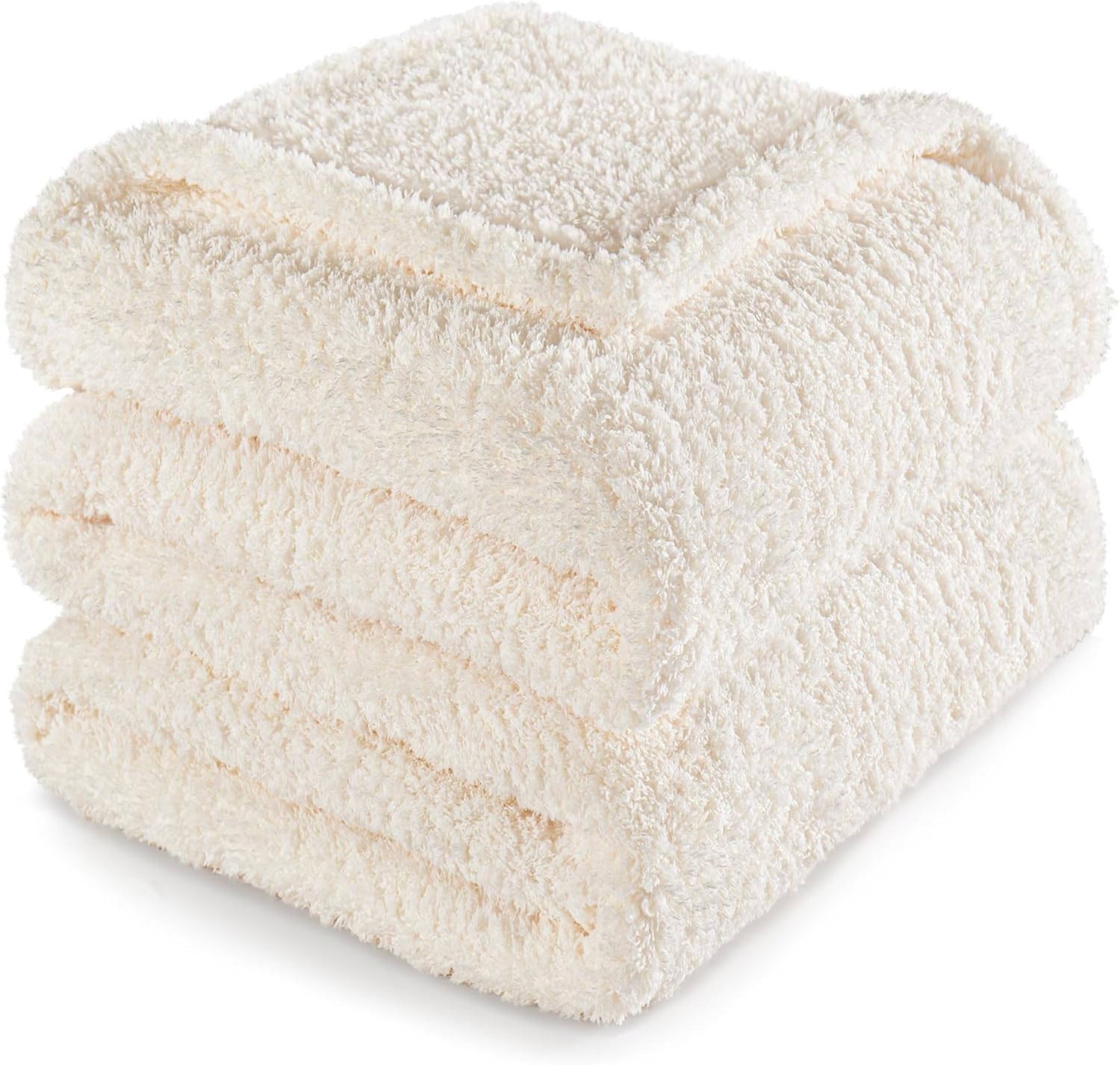 Beige Throw Pillow — 50" — White