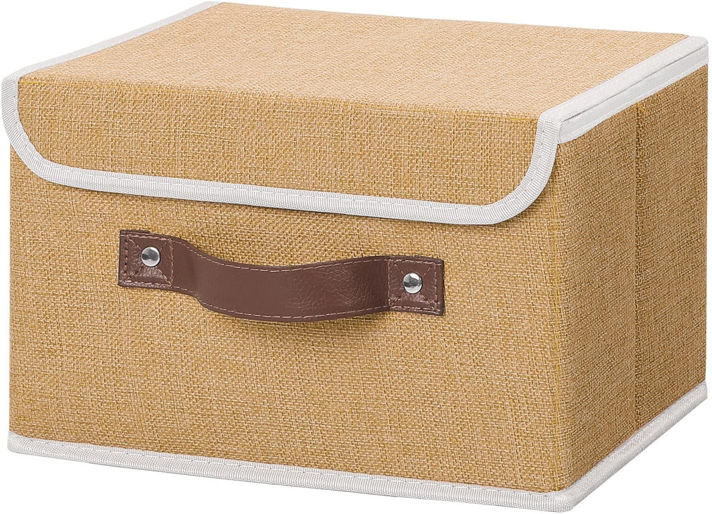 Linen Beige Storage Bin — Set of 1 — Small (Pack of 1)