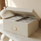 Linen Beige Storage Basket — 4x6