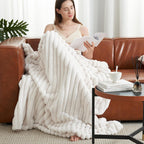 Beige Throw Pillow — 55" - View 2