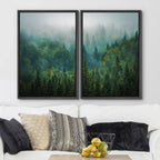Framed Farmhouse Fabric Canvas Wall Art — 24" - View 3