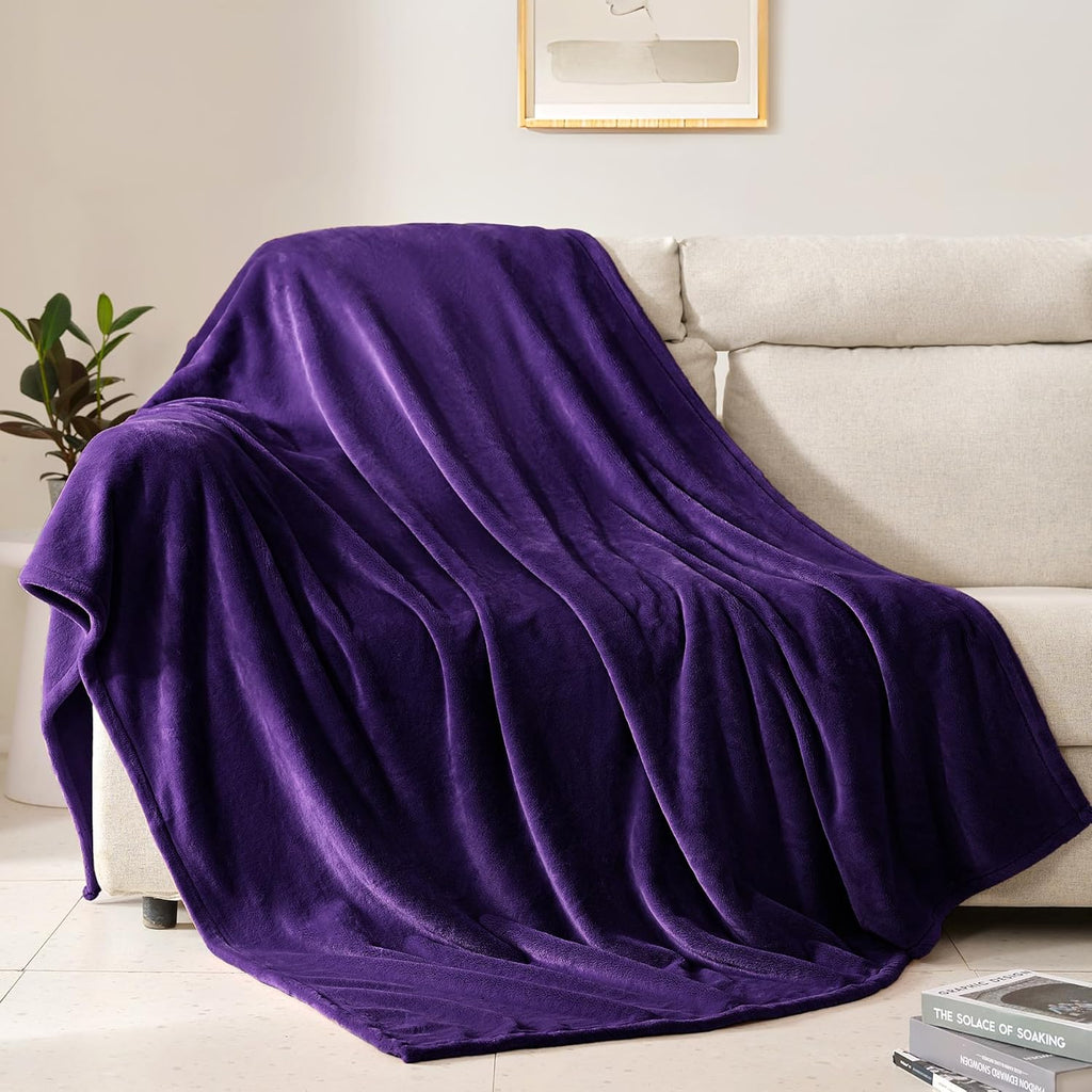 Luxe Blue Throw Pillow — 50" — Purple