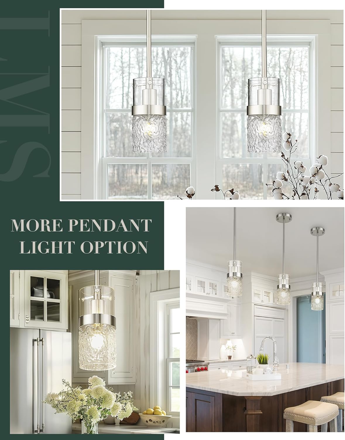 Adjustable Modern Black Pendant Light — 3.5" - View 4