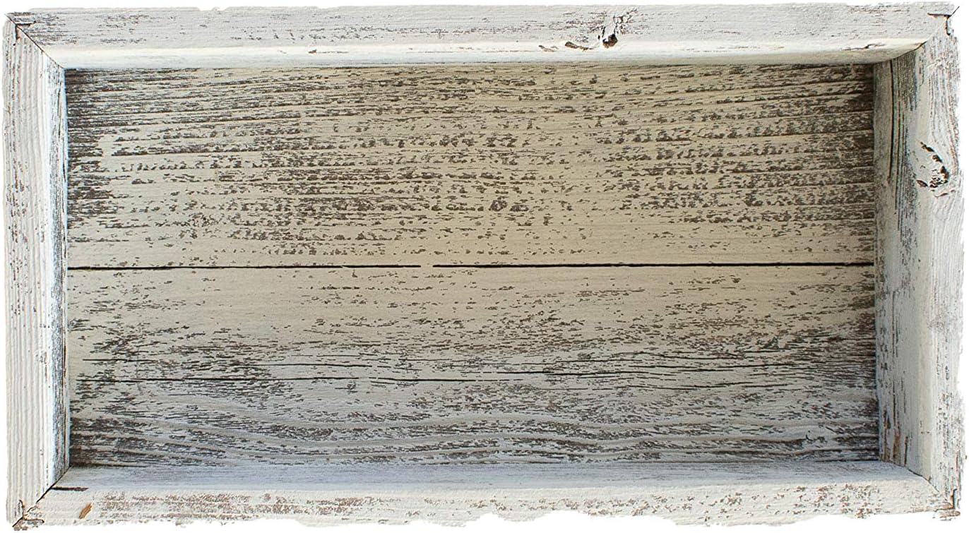 Farmhouse Grey Vase — 12.75" — White Wash