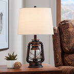 Farmhouse Gold Table Lamp — 23"