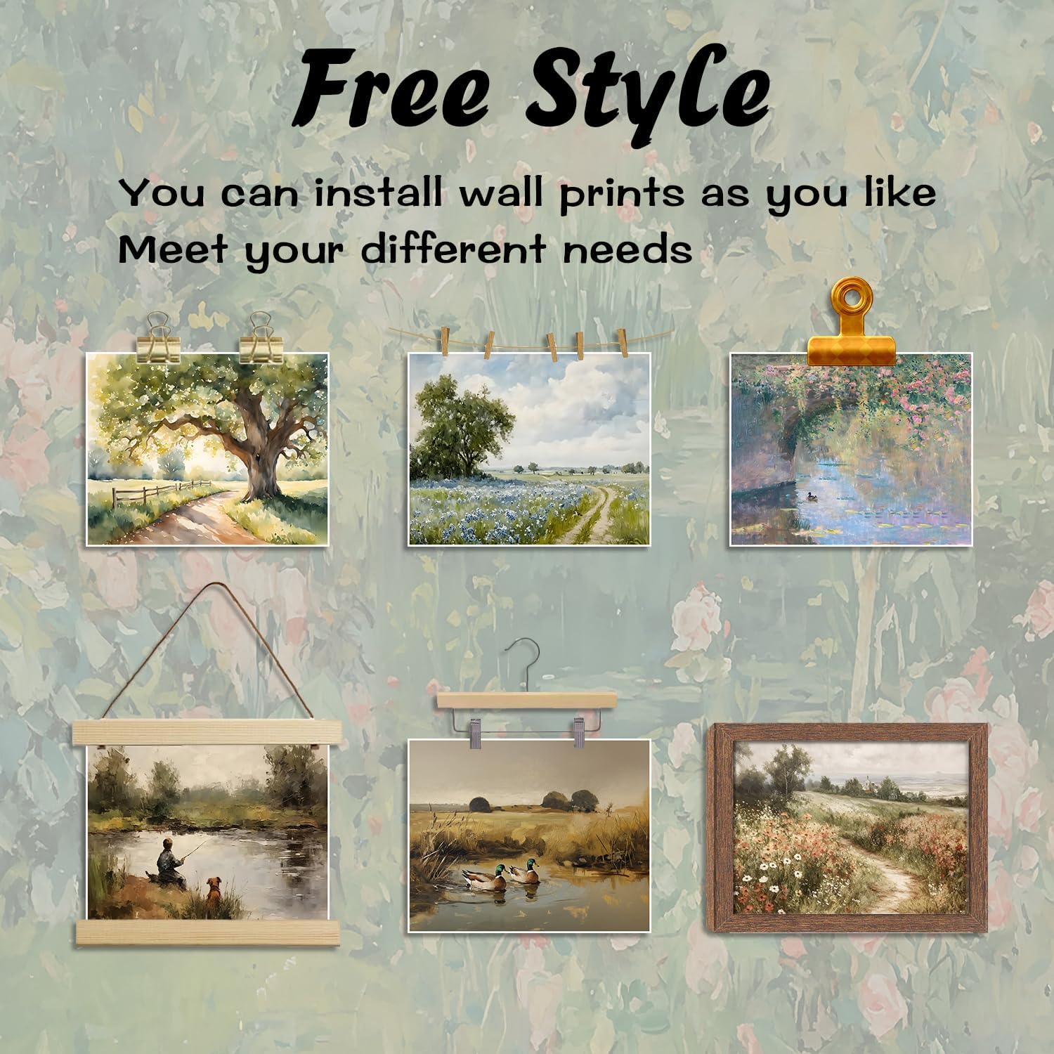 Unframed Farmhouse Black Wall Decor — 10" - View 5