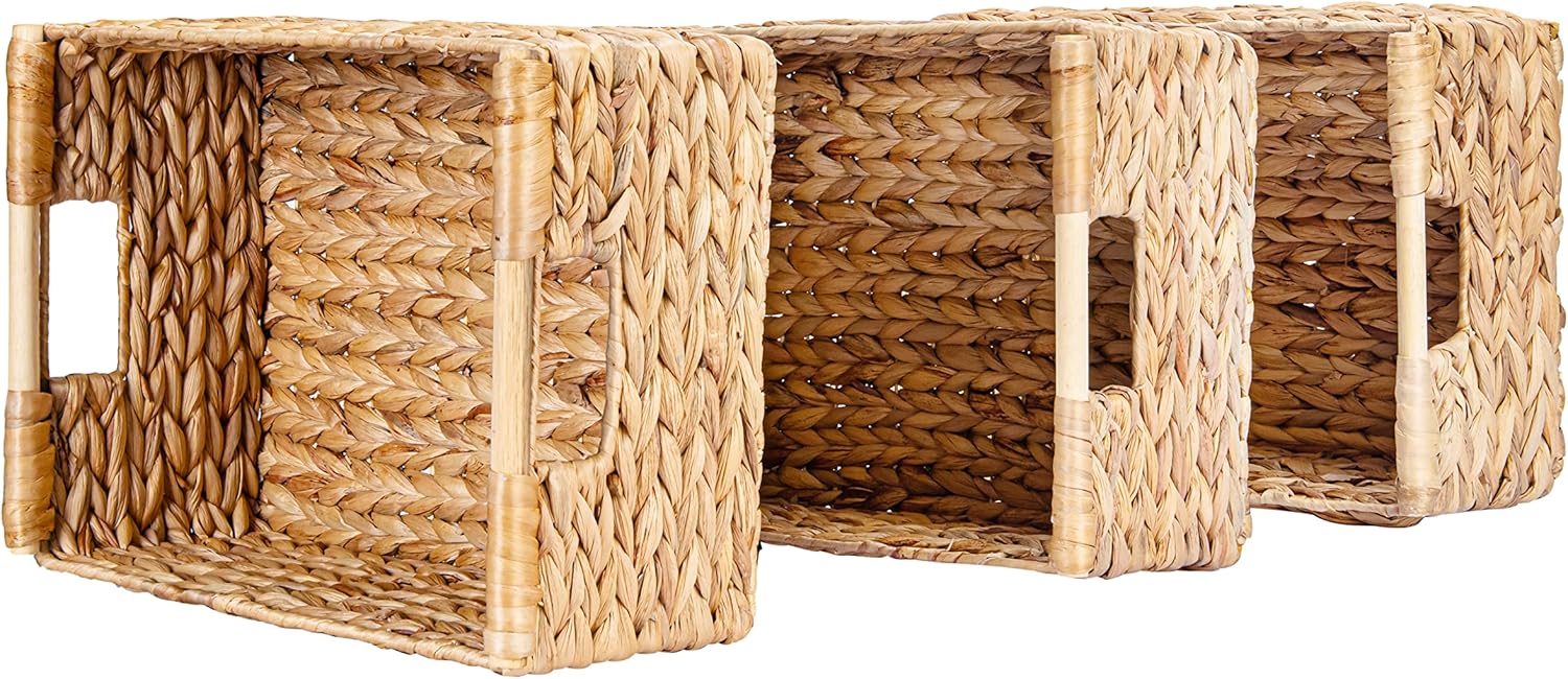 Rectangular Beige Basket — 14.5" - View 5