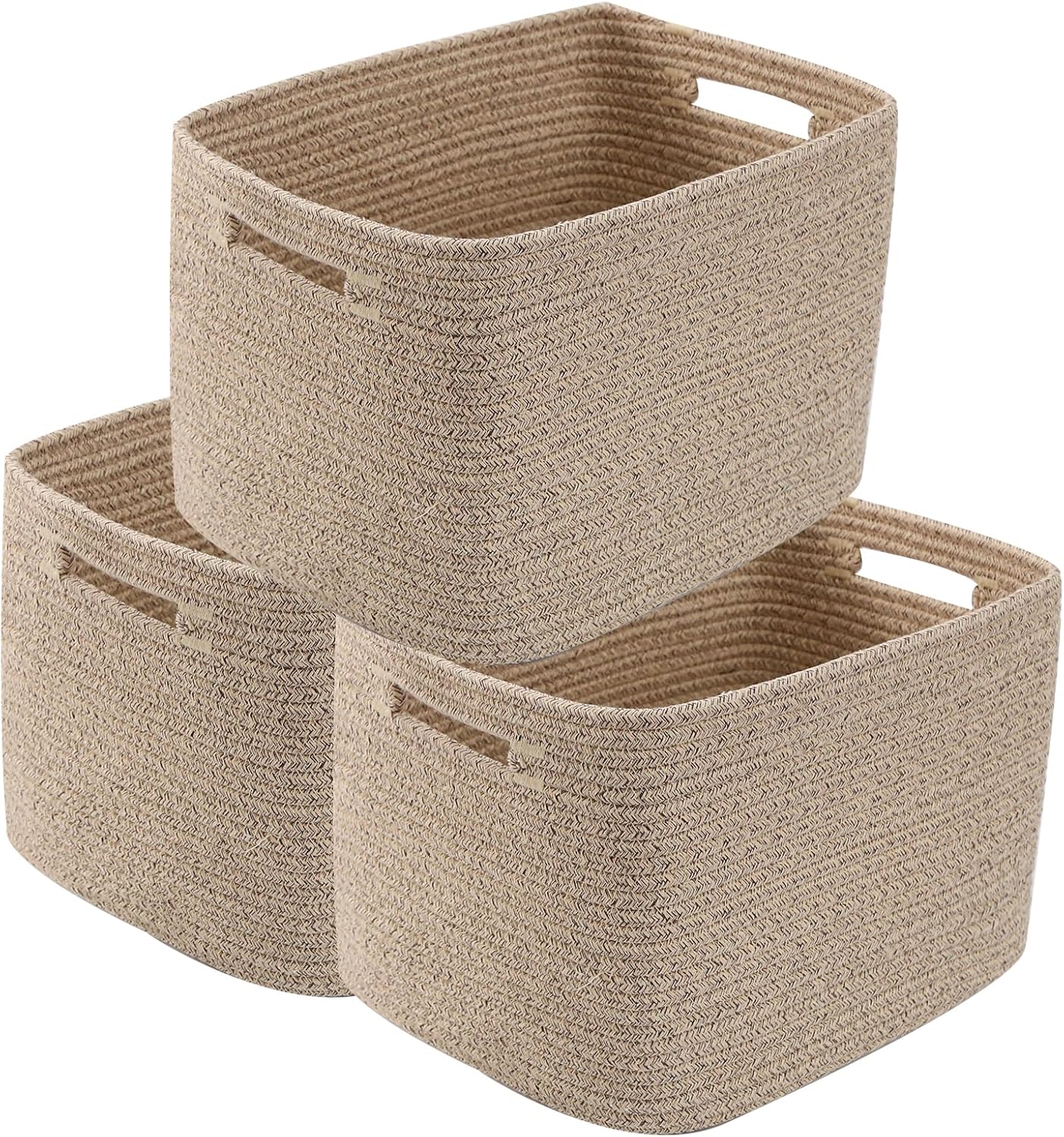 Boho Black Vase — 13.5" — 3PC-Mix Brown