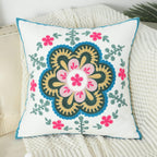 Boho Black Throw Pillow Cover — 18" - View 2